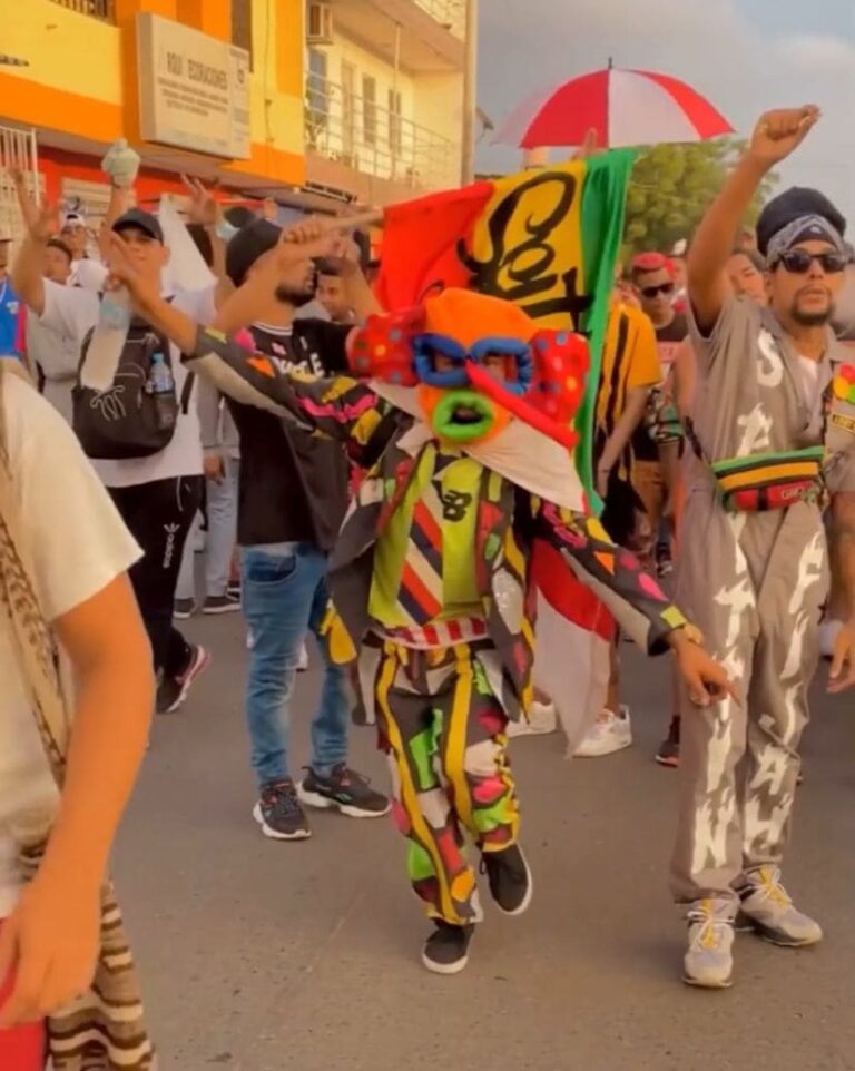 Super marimonda en la Marcha cannabica Barranquilla Año 2022